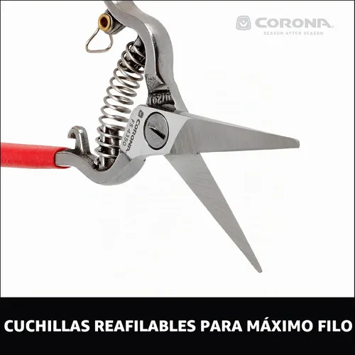 Vista 10 de Corona FS-4350 - Tijeras de adelgazamiento acolchadas con agarre antideslizante, acero