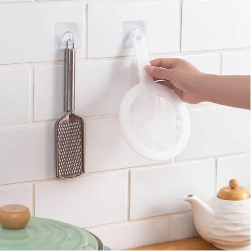 Vista 7 de Xeahung Coladores de plástico y coladores de malla fina, coladores de malla de nailon para cocina, colador de malla pequeño con asa, filtro
