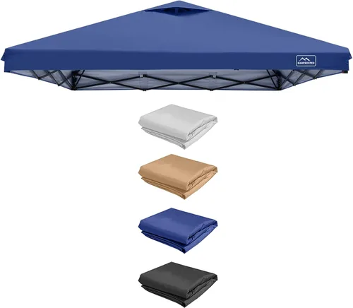 Vista 28 de KAMPKEEPER Cubierta de Repuesto Superior para Carpa Toldo Emergente con Ventilación de Aire y Correa Elástica Ajustable, Poliéster Resistente a Azul