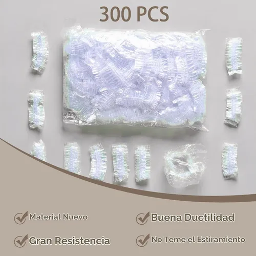 Vista 4 de Abnaok Paquete de 300 fundas desechables para los oídos para la ducha, tapones de plástico impermeables para la ducha, protectores de oídos
