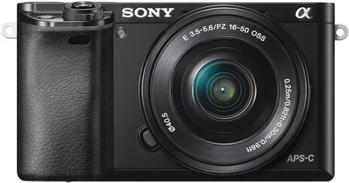 Vista 4 de Sony Alpha a6000 - Cámara sin espejo con lente de 0.630-1.969 in, color negro con bolsa suave, batería adicional, tarjeta de memoria de 64 GB