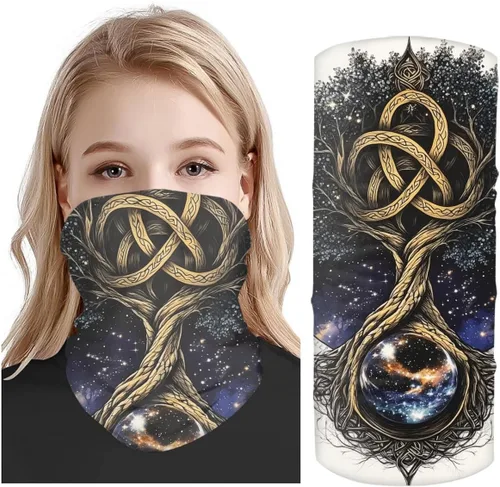 Vista 3 de GLUDEAR Rave - Bandana para el cuello, bufanda para el cuello, bufanda para el sol, polvo, viento, pasamontañas, para hombres y mujeres