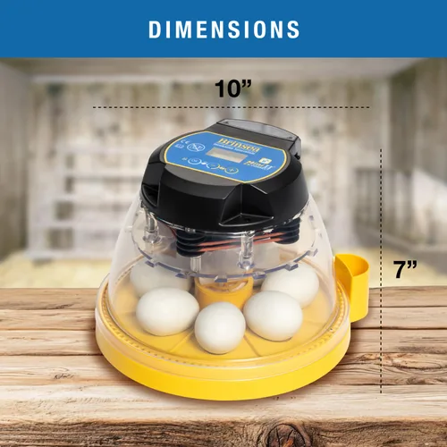 Vista 8 de Brinsea Mini II EX Connect App Controlled Egg Incubator with Automatic Humidity Control and Egg Turning for Hatching 7 Chicken, Quail, Other Eggs.