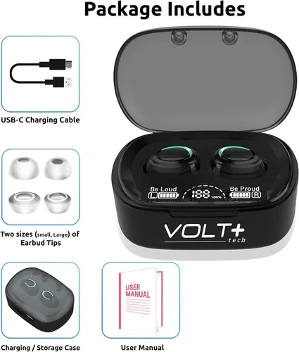 Vista 8 de Auriculares inalámbricos V5.3 PRO compatibles con Samsung Galaxy S20/FE/Ultra/S20+/5G/Fan Edition/Plus IPX3 Bluetooth Touch Negro