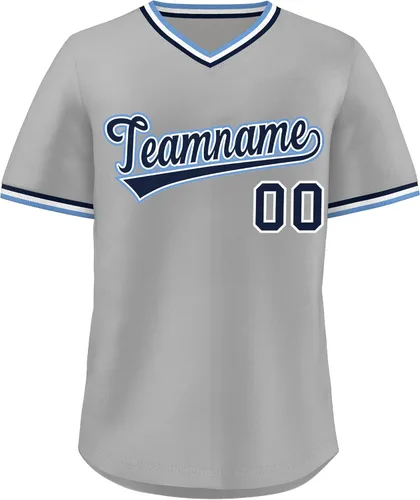 Vista 19 de KXK - Camiseta de béisbol personalizada con nombre y número cosidos, estilo Hip Hop, con cuello en V, atlética, para hombres, mujeres y jóvenes