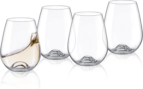 Vista 7 de RONA Drink Master # 6 - Copa de champán sin tallo, juego de 4, 9 onzas Champán - 9 oz.