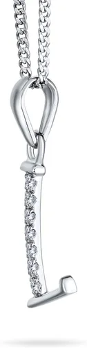 Vista 2 de Bling Jewelry Delicado ABC Cubic Zirconia pavé CZ mayúscula bloque letra alfabeto inicial collar para mujeres adolescentes plata esterlina 925