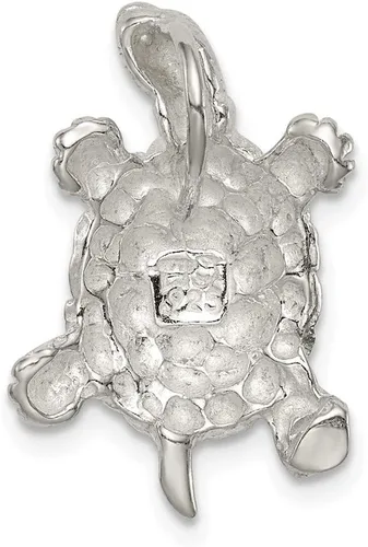 Vista 4 de Plata de ley tortuga encanto collar de cadena de plata de ley en una, 16"-20", plata de ley, SE14QC948