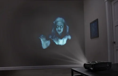 Vista 4 de AtmosFEARfx - DVD de decoración digital de Halloween con puerta holográfica + pantallas de proyección de ventana Reaper Bros®