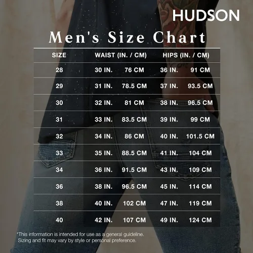 Vista 4 de HUDSON Men's Blake Slim Straight Leg Jean
