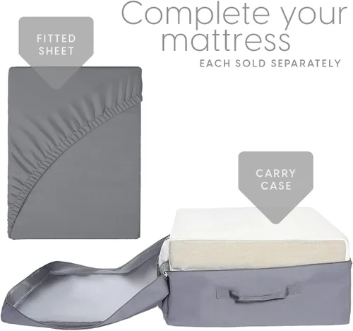 Vista 8 de Milliard Colchón plegable en tres partes con funda lavable (73 x 52 x 4 pulgadas)