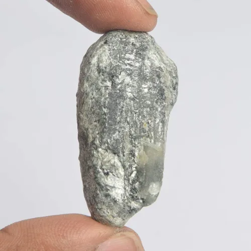 Vista 3 de Gema de curación natural esmeralda Fuchsite de cristal de 78,00 quilates con certificado de esmeralda rugosa