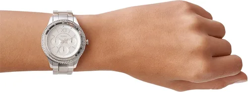 Vista 4 de Fossil Stella Sport - Reloj de cuarzo multifunción de acero inoxidable acentuado con cristal para mujer Stella ES5108 - Reloj multifunción de acero