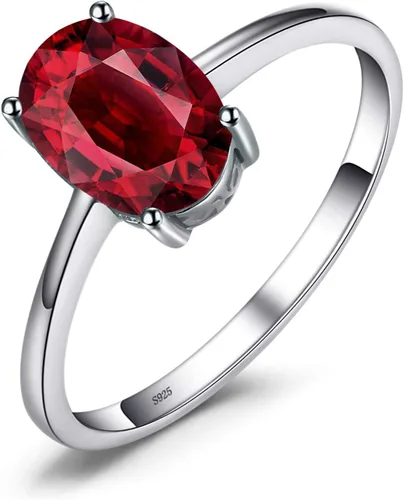 Vista 14 de JewelryPalace Anillos de compromiso solitarios de plata de ley 925 chapados en oro de 14 quilates con piedra natal de topacio azul citrino y piedras