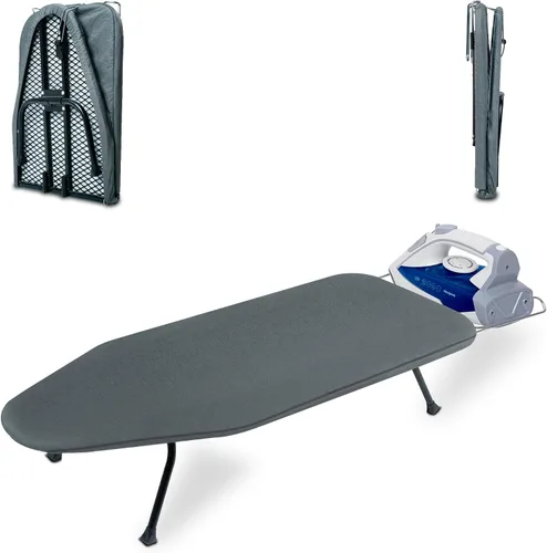 Vista 11 de Tabla de Planchar de Panel de Malla Metálica para Mesa Tabla de Planchar Plegable Tabla de Planchar Pequeña de Alta Resistencia con Cubierta