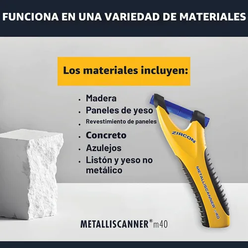 Vista 5 de Zircon MetalliScanner m40 detector de metales electrónico de mano