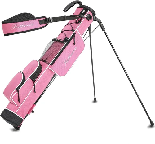 Vista 12 de Bolsa de golf ligera y fácil de transportar con correa acolchada, bolsa de golf duradera para hombres y mujeres