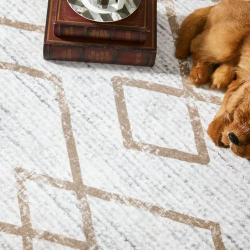 Vista 67 de jinchan Alfombra marroquí de pasillo 2x6 - Alfombra de pasillo lavable a máquina para cocina, alfombra moderna geométrica suave de pelo bajo
