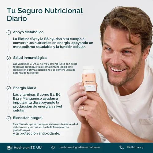 Vista 4 de Bettervits Multivitamínico para mujeres y hombres con 13 vitaminas