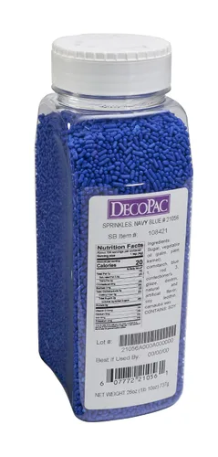Vista 12 de DecoPac Black Sprinkles Paquete Extra Grande de 26oz Mezcla de Chispitas para Pastel, Chispitas Elegantes Para Decoración de Pasteles