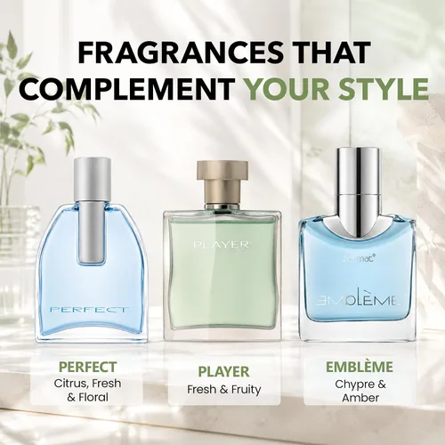 Vista 7 de Player by Zermat EDT Perfum para hombre 3.4oz, Perfume para Caballero Player 3.4 fl oz