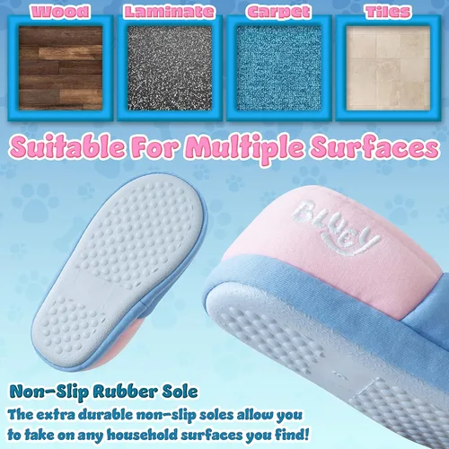 Vista 5 de Bluey Zapatos Niños Zapatillas Niñas 3D Antideslizante Niños Zapatillas Cálidas Niños Niñas