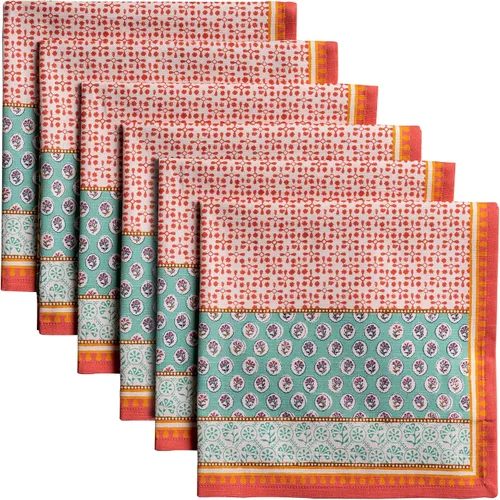 Vista 117 de Maison d' Hermine Juego de 4 servilletas de tela 100% algodón, suaves y duraderas, servilletas cuadradas reutilizables para uso diario, lavables
