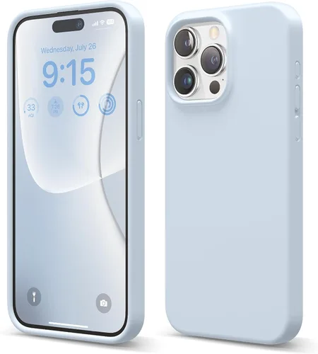 Vista 29 de elago Funda compatible con iPhone 15 Pro Max, de silicona líquida, funda protectora de cuerpo completo, a prueba de golpes, funda delgada