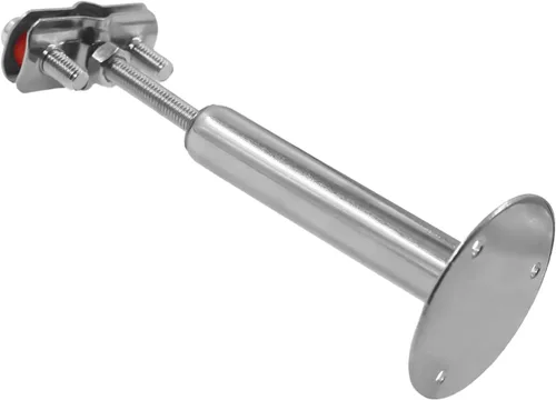 Vista 5 de Soporte de tubo ajustable de acero inoxidable 304, soportes de tubo de montaje en pared, plata