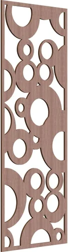 Vista 27 de 9 3/8"W x 24 3/8"H x 1/4"T Farwell Decorativos Paneles de Pared de Madera Calado, Hickory