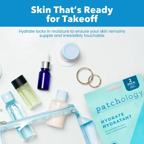 Vista 9 de Patchology Hydrate FlashMasque - Mascarilla facial con ácido hialurónico - Mascarilla facial para el cuidado de la piel para hombres y mujeres