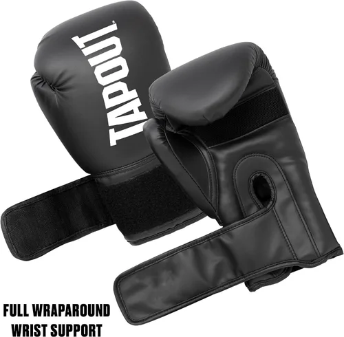 Vista 3 de TAPOUT Kit de boxeo con guantes de 10 onzas y almohadillas de enfoque de bloqueo a juego