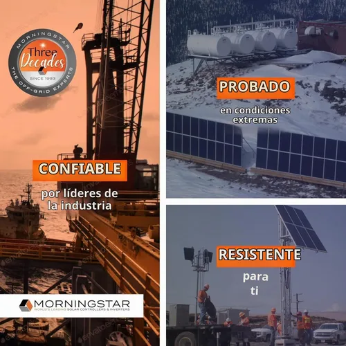 Vista 6 de Morningstar Tristar 30A MPPT Controlador de carga solar 12V/24V/48V Baterías, controlador de panel solar, controlador de batería controlador solar