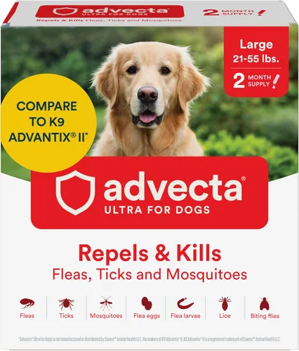 Vista 18 de Advecta Ultra pulgas y garrapatas tópico para perros 21-55 libras