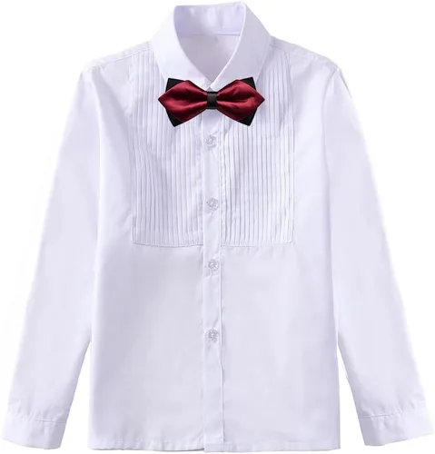 Vista 4 de Trajes de 5 piezas para niños, conjunto formal de portador de anillo de boda