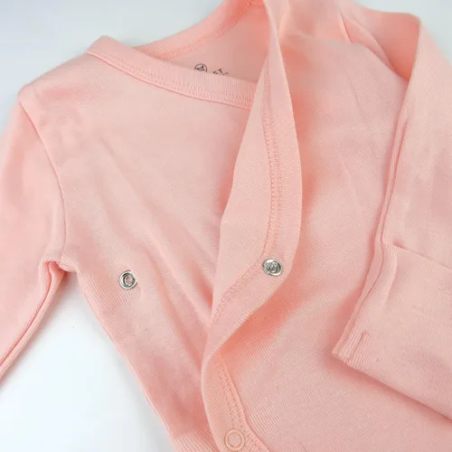 Vista 3 de HonestBaby unisex-baby 3-pack Long Sleeve Side-snap Kimono Bodysuits Organic Cotton for Infant Baby Boys, Girls, Unisex