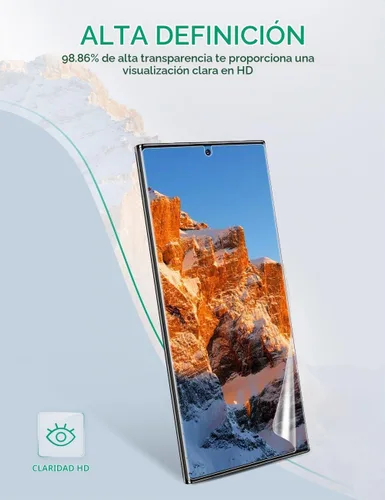 Vista 9 de apiker Paquete de 4 protectores de pantalla compatibles con Samsung Galaxy Note 10 Plus Sensor de huellas dactilares de soporte de película de TPU