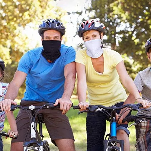 Vista 2 de Máscara facial de verano para hombres, máscara de protección UV, protector solar, transpirable, polaina para el cuello, bufanda, pesca, ciclismo