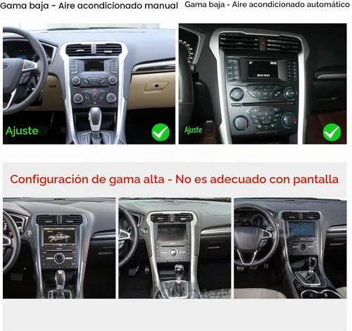 Vista 9 de Android 13.0 Doble DIN estéreo para coche para Ford Fusion 2013-2016 9 pulgadas HD pantalla táctil audio multimedia receptor con Carplay Android