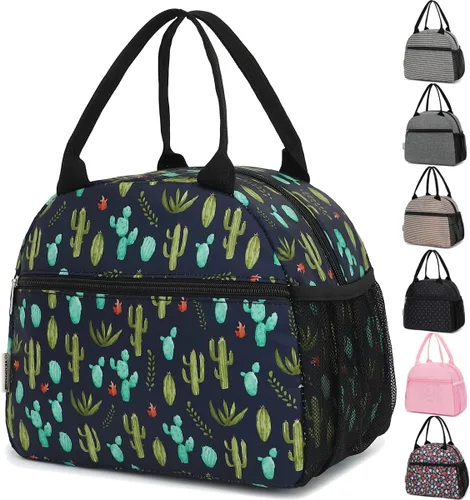 Vista 24 de GYEUKHAM - Bolsa de almuerzo para mujeres, fiambrera para hombres adultos y niños niñas, pequeña y linda, con gran capacidad, bolsa de almuerzo