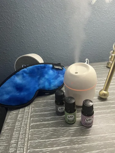Vista 6 de Dream Essentials Utopia - Máscara de lujo para dormir, hecha a mano en los Estados Unidos, algodón transpirable, diadema ancha ajustable, hombres