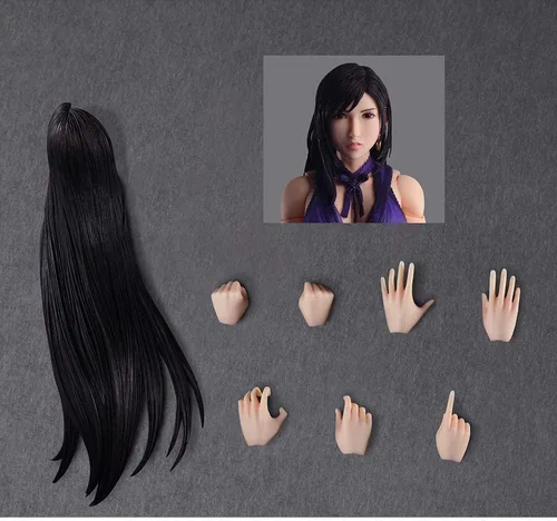 Vista 3 de Figura de acción de Final Fantasy VII Remake: Tifa Lockhart (Dress Ver.) Play Arts Kai