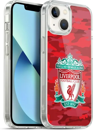 Vista 221 de Head Case Designs Funda de gel con licencia oficial del Liverpool Football Club Away Colourways Crest Camou [protección de grado militar] compatible