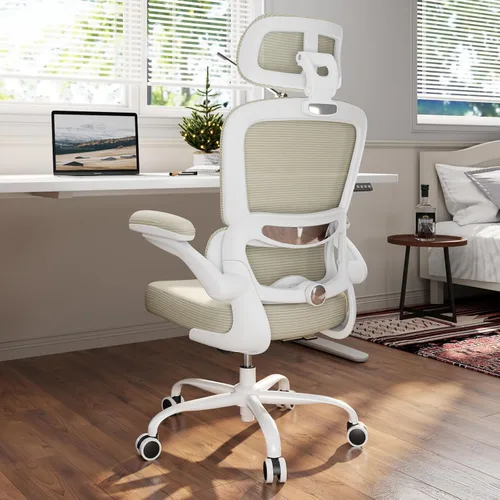 Vista 9 de TRALT Silla Ergonómica de Oficina - Silla de Escritorio con Reposacabezas Ajustable Soporte Lumbar Silla de Computadora - Silla Cómoda de Malla