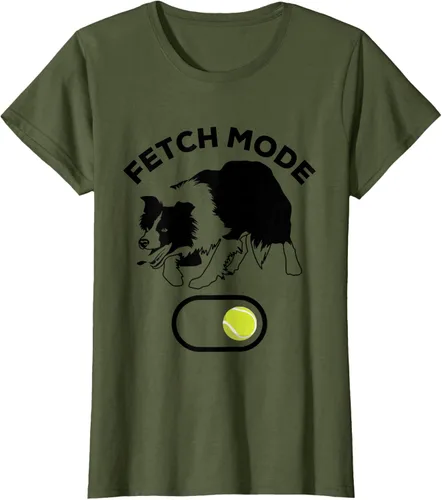 Vista 29 de Border Collie Stuff - Camiseta de pelota de tenis para hombre, Border Collie Fetch, Blanco Gris Oscuro