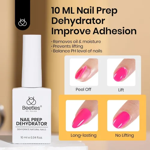 Vista 4 de Beetles - Kit de deshidratador de uñas de gel 9 en 1 para uñas acrílicas