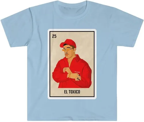 Vista 3 de El Toxico, idea de regalo de camiseta estilo lotería