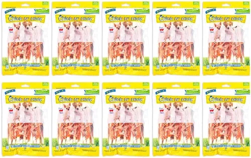 Vista 12 de PCI Pet Center Inc Chick N' Hide - Contenedor de 1 libra de palitos de cuero crudo envueltos en pollo