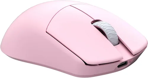 Vista 6 de Lamzu Maya Champion Edition - Mouse inalámbrico para juegos, ultraligero de 1.77 onzas, interruptor óptico, codificador dorado TTC a prueba de Rosa