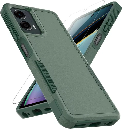 Vista 19 de Funda para Moto G 5G 2023 / Moto G Power 5G 2023: funda protectora de doble capa de servicio pesado resistente para teléfono celular a prueba